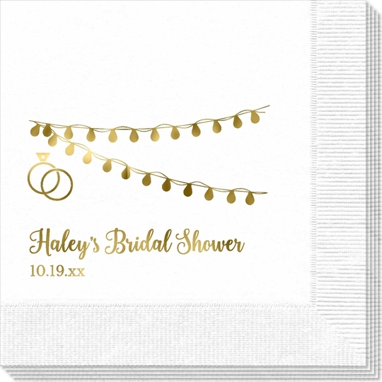 Wedding String Lights Napkins